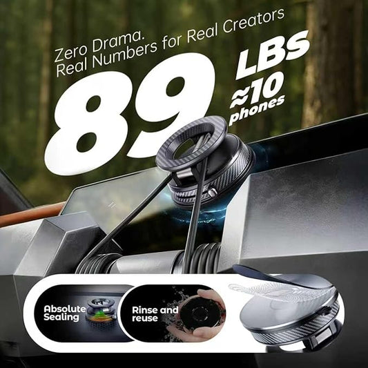 Vacuum Magnetic Phone Holder for Car, Magsafe Car Mount 360 Adjustable Vacuum Suction Cup, Phone Mount for Car Accessories/Windshield/Mirror/Kitchen/Gym for iPhone 17 Pro Max 16 15 14 13