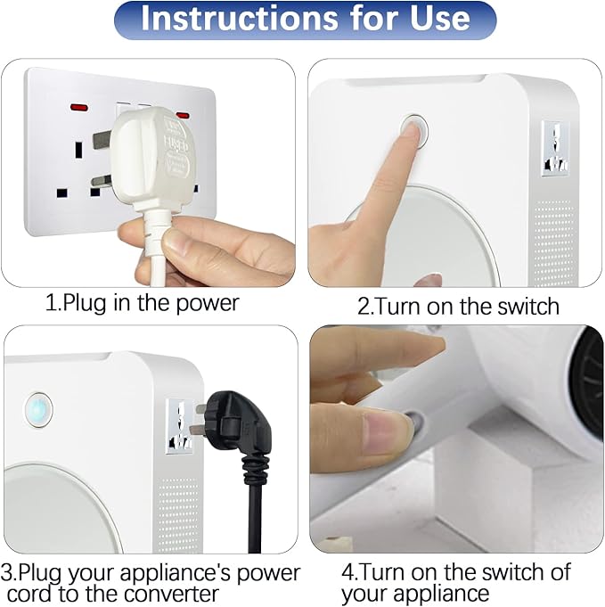 MYOYAY 2000W Step Up Voltage 110v to 220v Converter, Heavy Duty Power Transformer with Circuit Breaker Protection, Voltage Converter for Asia Europe Appliances Used in US