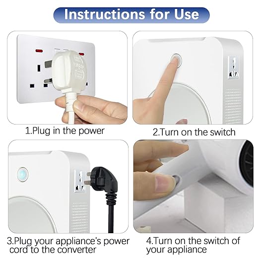 uyoyous 3000W Step Up Voltage 110V to 220V Converter Heavy Duty Power Converter 110v to 220v Power Transformer for Europe Asian Korea 220V 240V Appliances Use in US Canada Mexico