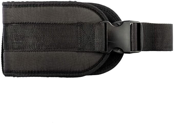 COW&COW Padded Gait Belt with 4 Handles and Quick Release Buckle 5.5 inchs(Black, Large/40inches-60inches)