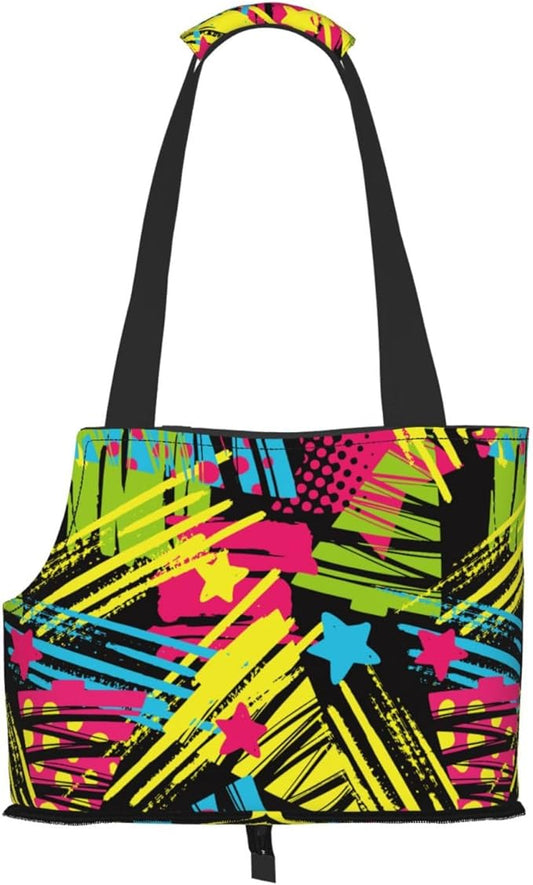 OEDTF Dog Purse Carrier with Safety Buckle, Dog Sling for Puppy and Cats Breathable Waterproof Wear-Resistant Foldable