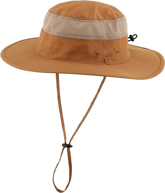 Home Prefer UPF 50+ Men's Sun Hat Wide Brim Bucket Hat UV Protection Hat for Mens Womens Beach Safari Gardening Golf Fishing