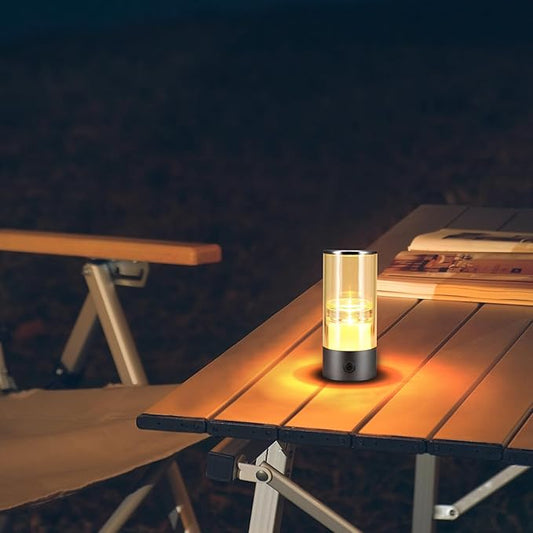 Small Camping Lights,Rechargeable Camping Light,Color Temperature Adjustment Mini Camping Lantern,Portable Camping Lamp with SOS Mode (Dark Grey)