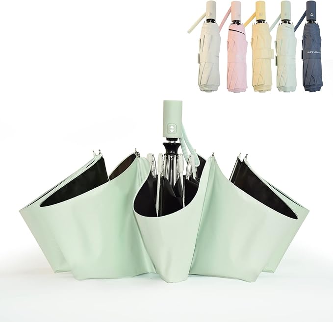 SY COMPACT Umbrella Automatic Travel Waterproof Light Folding Umbrellas Easy Carry for Women and Men