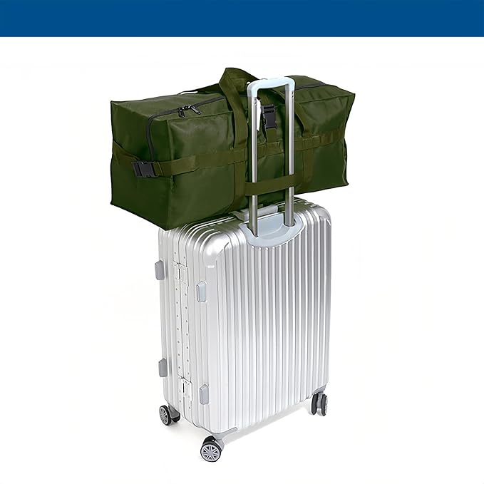 Arxus Large Duffel Bag, Waterproof Carry on Weekend Overnight Storage Bag over Luggage for Airline, Travel, Camping, Moving