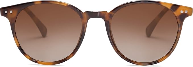 SOJOS Small Round Classic Polarized Sunglasses for Women Men Vintage Style UV400 Lens MAY SJ2113