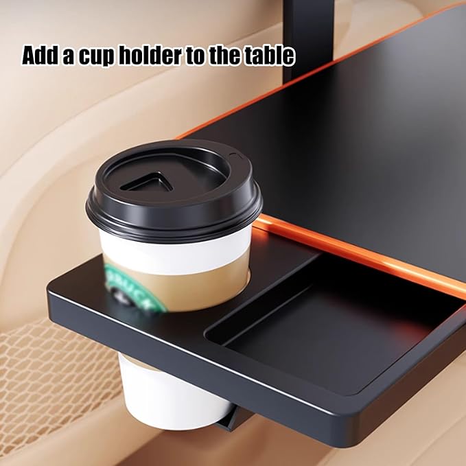 Portable Car Backseat Laptop Desk Car Seat Table Tray,Adjustable Seat Back Snack Tray for Car,Folding Telescopic Auto Food Trays Desk for Car Workstation,Passenger Seat Tray f Traveling.(Style1)