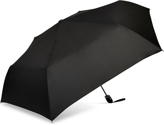 ShedRain Super-Slim Compact Travel Umbrella – Auto Open & Close Sun Protection Design, Lightweight Portable Wind-Resistant Model with UPF 50+ UV Block, 42" Arc & 10.5" Folded Size