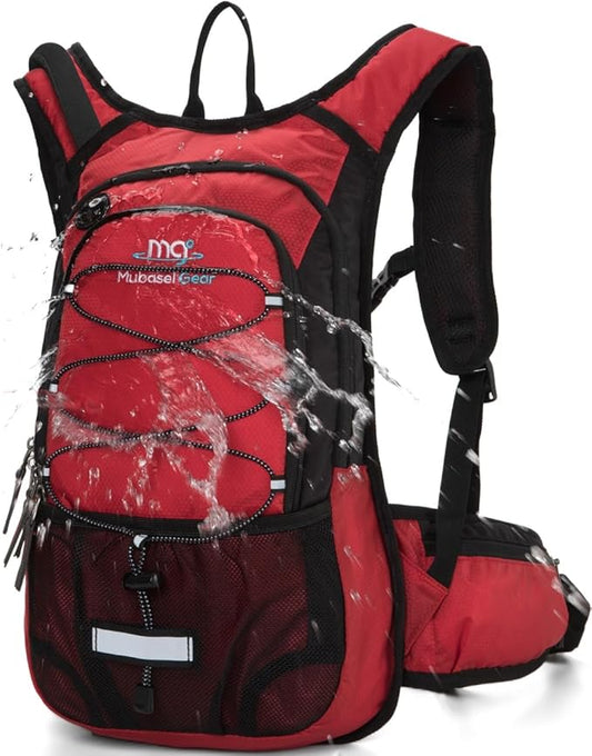 15L Insulated Hydration Backpack Pack with 2L Water Bladder Lightweight Hiking Backpack Bag for Women Men Daypack for Hiking Running Festival Camping Biking