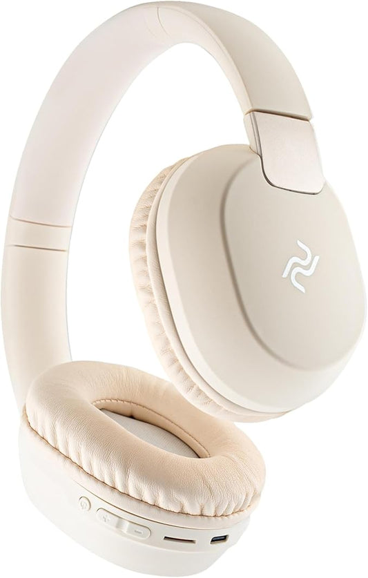 PDbeam Over Ear Wireless Bluetooth Headphones with Microphone, Foldable Over The Ear Noise Reduction Stereo Headphones, Lightweight Soundproof Sport Bluetooth Headset