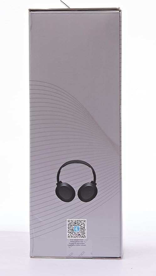 Edifier W820NB Plus Hybrid Active Noise Cancelling Headphones - LDAC Codec - Hi-Res Audio Wireless & Wired - Fast Charge - 49H Playtime - Over Ear Bluetooth V5.2 Headphones- Black