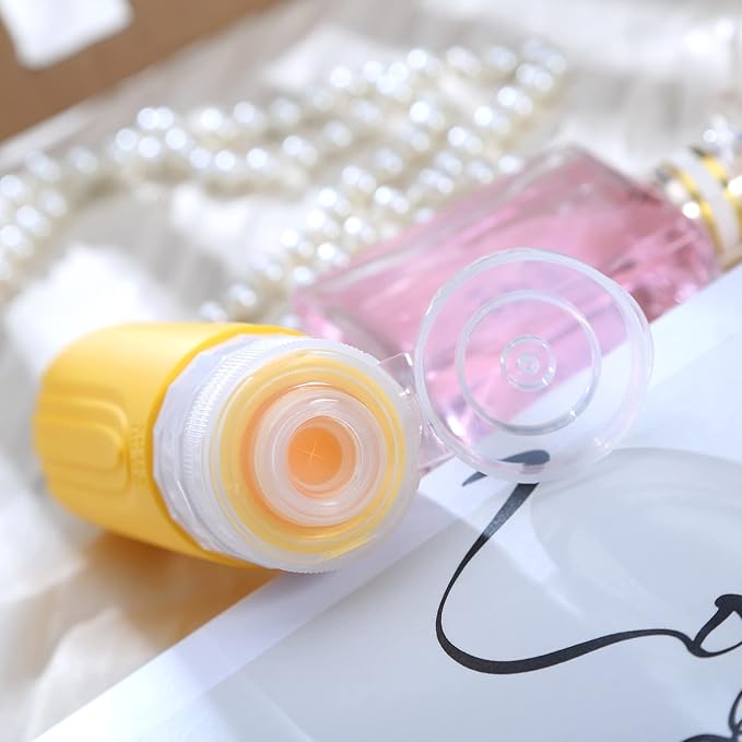 Travel Bottles for Toiletries, Tsa Approved 3oz Travel Size Containers BPA Free Leak Proof Refillable Liquid Silicone Squeezable Travel Accessories for Shampoo Conditioner Lotion (4 Pack)