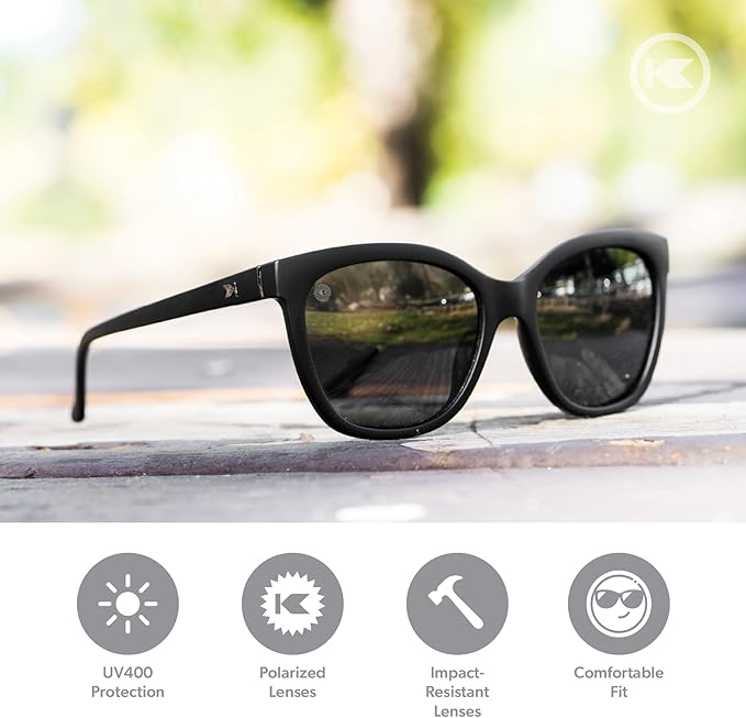 Knockaround Deja Views Polarized Sunglasses for Women - Impact Resistant Lenses & Full UV400 Protection