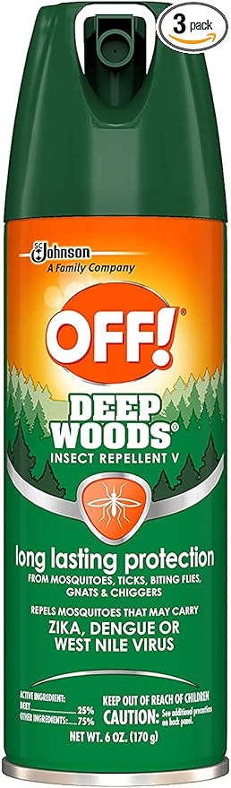 OFF! Deep Woods Insect Repellant Spray, 6 Ounce (Pack of 3)