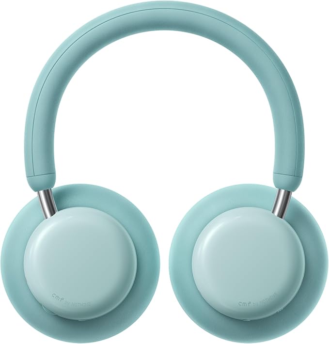 CMF by Nothing Headphone Pro Active Noise Canceling Wireless Headphones Bluetooth 5.4 Over The Ear Headset, 50H ANC Playtime, Bass&Treble Slider, Custom EQ&Spatial Audio, Hi-Res LDAC, Light Green