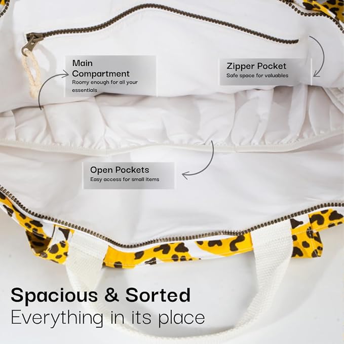 Salt Earth Large Beach Bag for Women, Extra Large Travel Tote With Pockets, Weekender Tote Bag For Women, Oversized Carry