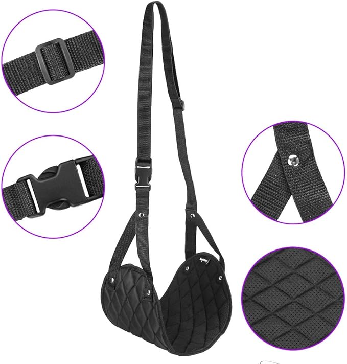 Airplane Foot Rest (Travel Comfortably), Perfect Airplane Travel Essentials, Portable Foot Hammock Airplane Plane Travel Accessorie, Long Flight Essentials, Relax your feet & Leg Airplane Foot Hammock