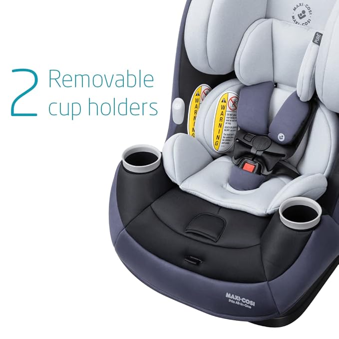 Maxi-Cosi Pria All-in-One Convertible Car Seat, Rear Facing Car Seat for Infants from 4-40 lbs, Forward Facing Car Seat up to 100 lbs in Booster Seat Mode, Midnight Slate