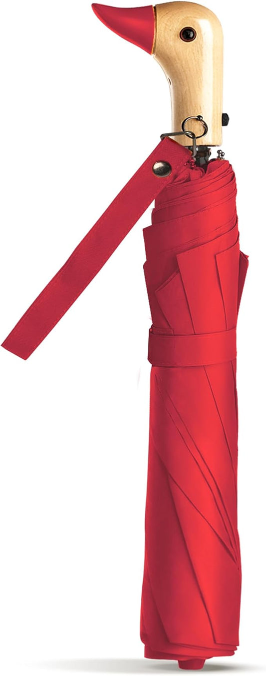 Duck Umbrella - Compact Travel Umbrella with a Cute Duck Head Handle for Women