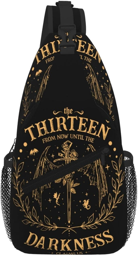 The Thirteen Crossbody Bag Throne Of Glass Trendy Sling Bag Bakpack Casual Chest Bags Daypack For Hiking Walking Travel Running(2)