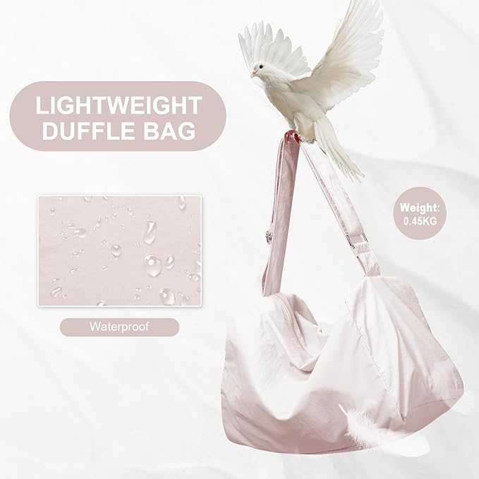 Small Gym Bag with Shoe Compartment, Workout Sport Duffle Bag for Women Travel, Waterproof Shoulder Overnight Bags Lightweight Carry on Tote Bags for Swim, Yoga, Dance