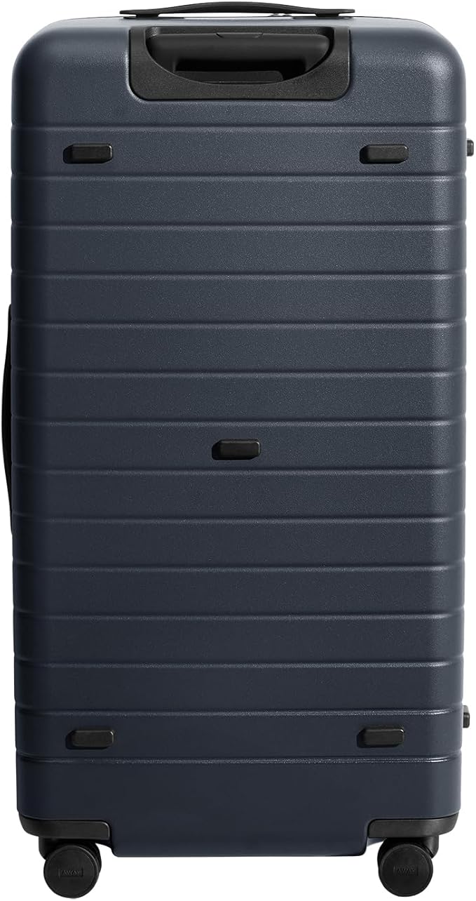 Away Large Trunk Luggage, 31 Inch Hardside Suitcase with Spinner Wheels, Lightweight & Durable, TSA Lock, Ideal for Long Trips, Navy Blue
