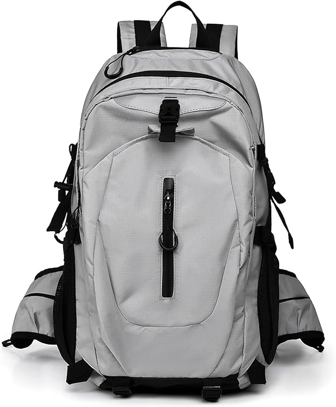 Hiking Backpack Daypack for Outdoor Travel, Lightweight Pack with Multiple Compartments, Unisex for Camping and Daily Use (Gray)