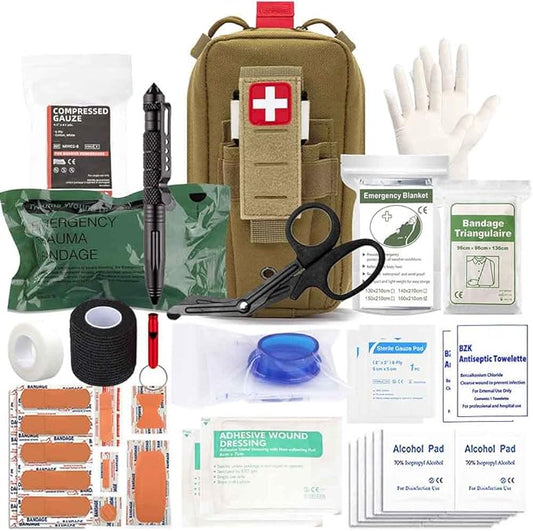 Ifak Trauma Kit, Ifak Med Trauma Kit, Molle Tactical Emergency First Aid Kit Refill Supplies Insert for Duty Belt