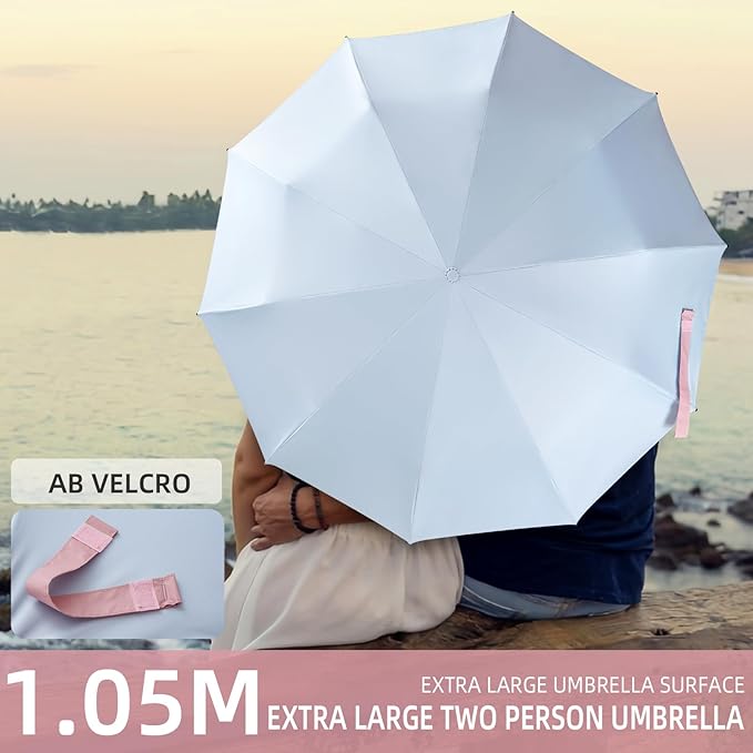 Folding Umbrella Anti-UV Compact Durable Folding Umbrella Auto Open Close Windproof Travel Umbrella Premium Grip Fits Backpack