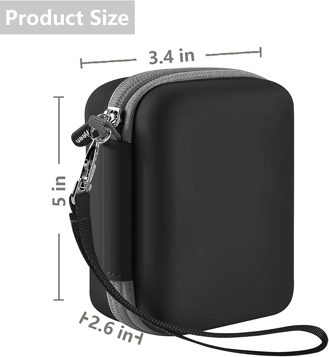 Leayjeen Waterproof Digital Camera Case Compatible with YISENCE/HICSHON/Trsunow/EUXOR/Yiffecal/ZNIARAKL10FT 30MP FHD 1080P Waterproof Camera,Fill Light Underwater Camera for Snorkeling- Black(Case)