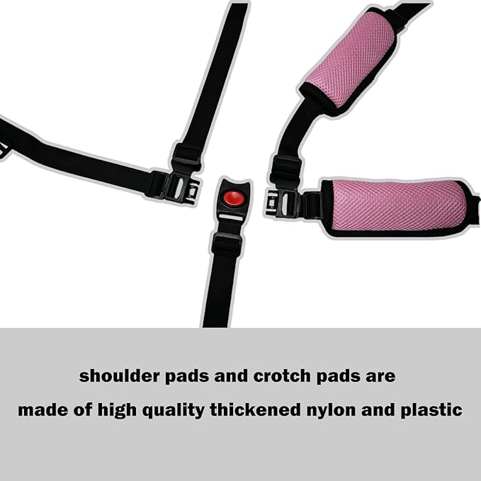 Alovexiong Universal 5 Point Harness Baby Seat Belt, Adjustable Harness Baby Safety Strap