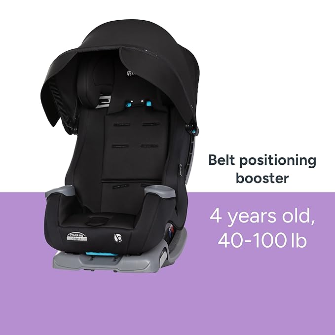 Baby Trend Cover Me™ 4-in-1 Convertible Car Seat, Midnight Black
