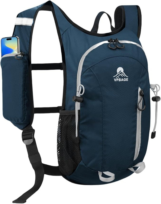 Small Hiking Backpack with Front Phone Holder, Packable Back pack with Chest and Waist Strap, Lightweight Daypack for Women Men