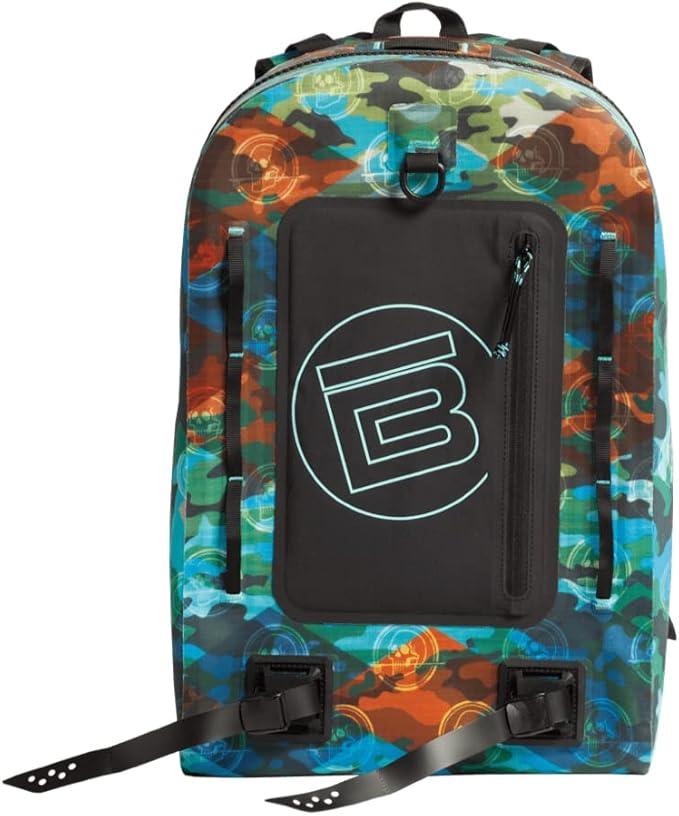 BOTE Highwater Backpack Waterproof Outdoor Zipper Dry Bag 28 Liter Capacity Molle Straps Fully Submersible Watersports Kayaking Fishing Hunting Boating