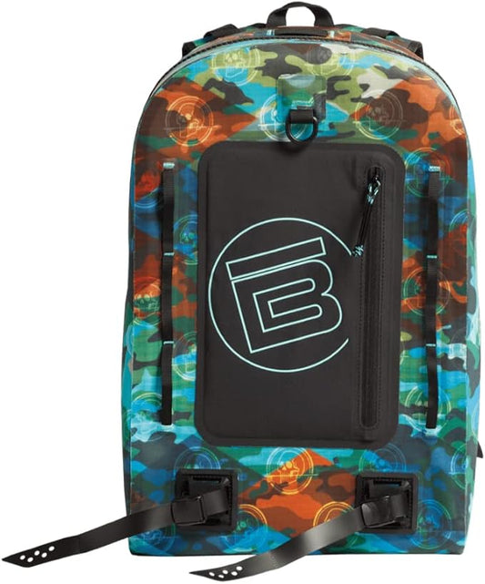 BOTE Highwater Backpack Waterproof Outdoor Zipper Dry Bag 28 Liter Capacity Molle Straps Fully Submersible Watersports Kayaking Fishing Hunting Boating