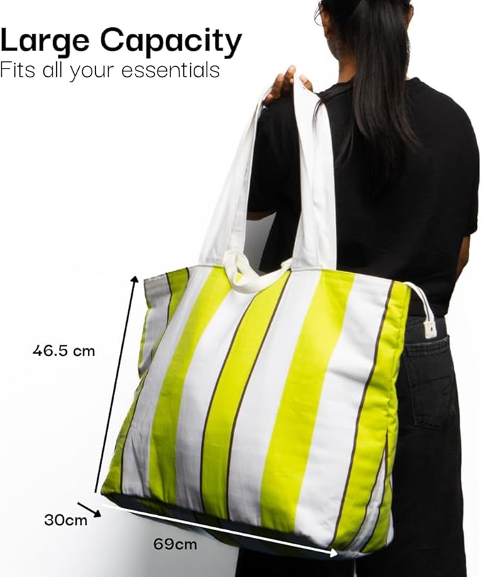 Salt Earth Large Beach Bag for Women, Extra Large Travel Tote With Pockets, Weekender Tote Bag For Women, Oversized Carry