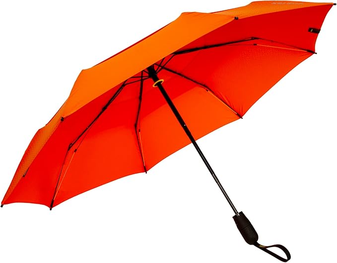 ShedRain Vortex V2 Automatic Compact Folding Windproof Travel Umbrella – Rain & Windproof Vented Double Canopy – Protect from Rain, Sun & Wind - Wind Tunnel Tested to 75 mph