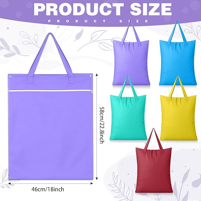 SATINIOR 5 Pcs Large Travel Laundry Bags with Handle Waterproof Washable Dirty Clothes Bags