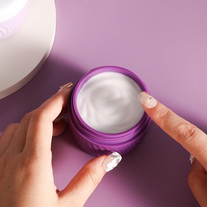 Travel Containers for Toiletries, Silicone Cream Jars BPA-Free, TSA Approved 3oz Travel Size Containers, Leak-proof Portable Size Silicone Jars with Lid for Face Hand Body Cream (4 Pack)