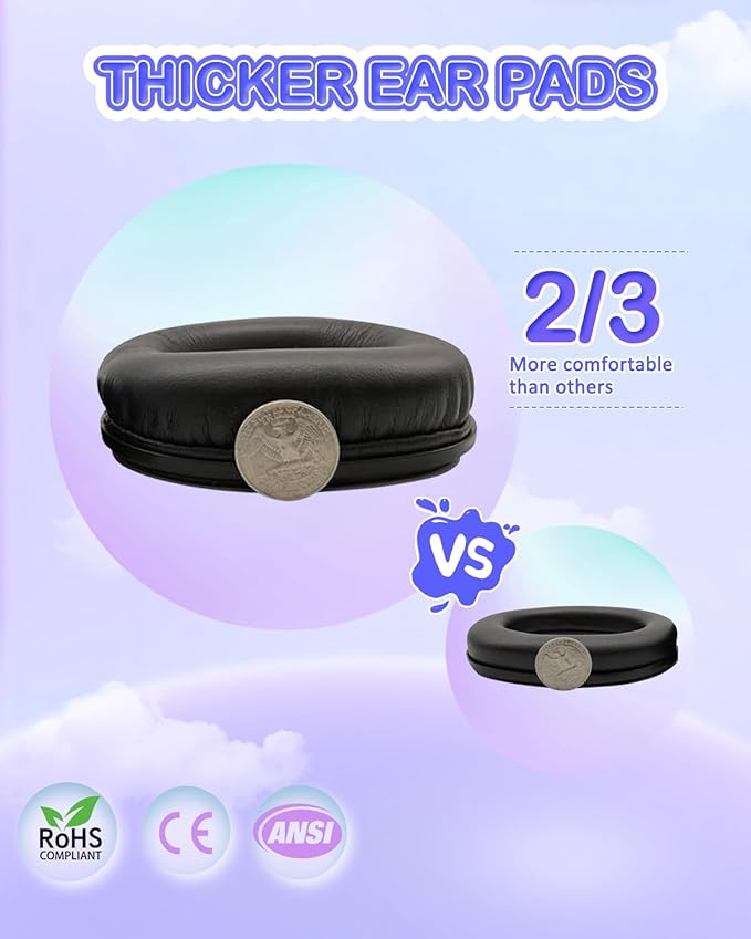 ZOHAN Kids Ear Protection 2 Pack, Hearing Protection Safety Ear Muffs for Children Have Sensory Issues, Adjustable Noise Reduction Earmuffs for Concerts, Fireworks(Nebula&Rap)