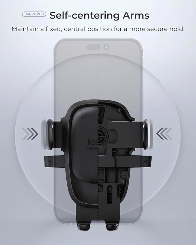 iOttie Easy One Touch Advanced Air Vent Car Phone Mount - Universal Cell Phone Holder for iPhone, Google, Samsung, Moto, LG, and All Other Smartphones