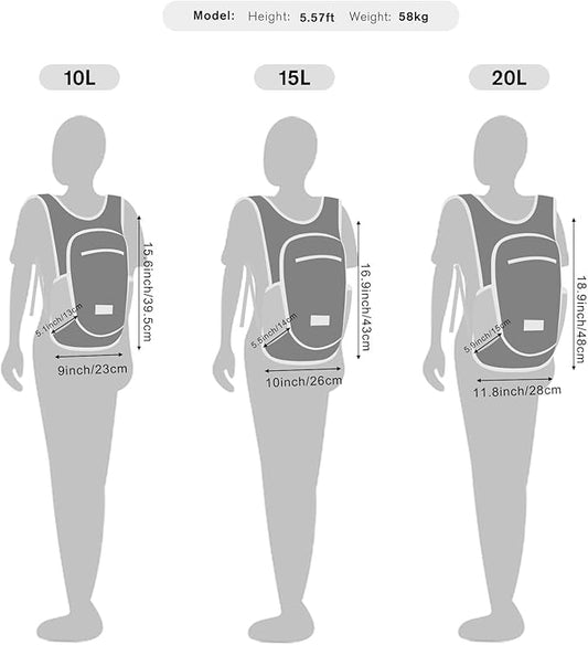 G4Free 10L/15L Hiking Backpack Lightweight Packable Hiking Daypack Small Travel Outdoor Foldable Shoulder Bag