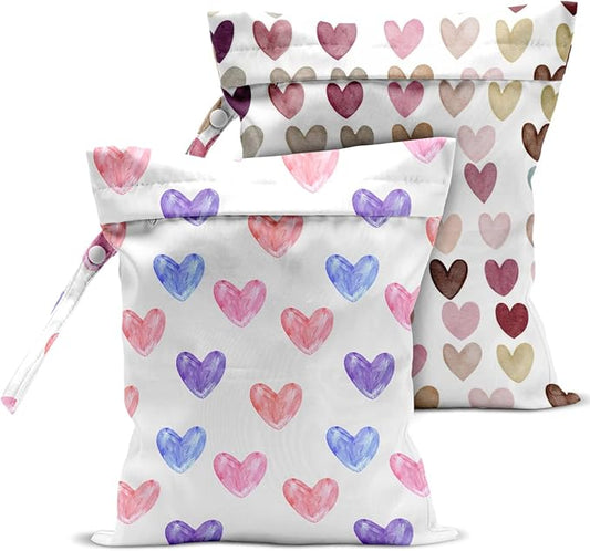 2 Pcs Wet Bag, Wet Dry Bag, Wet Bag for Swimsuit, Travel, Beach, Pool, Diapers, Dirty Yoga Gym Clothes, Toiletries, Makeup Bag, Lemon Decor Lemon Gifts Birthday Gift Ideas for Women s.