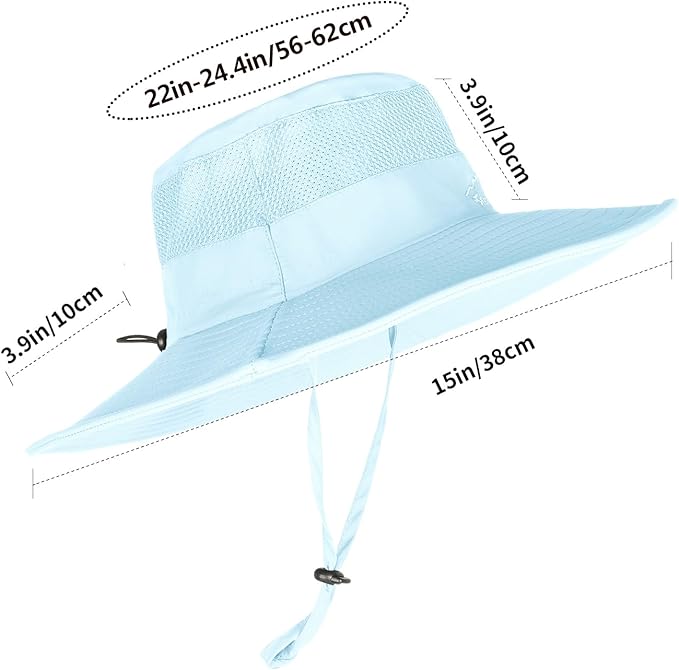 Sun Hats for Men Women Fishing Hat UPF 50+ Breathable Wide Brim Summer UV Protection Hat