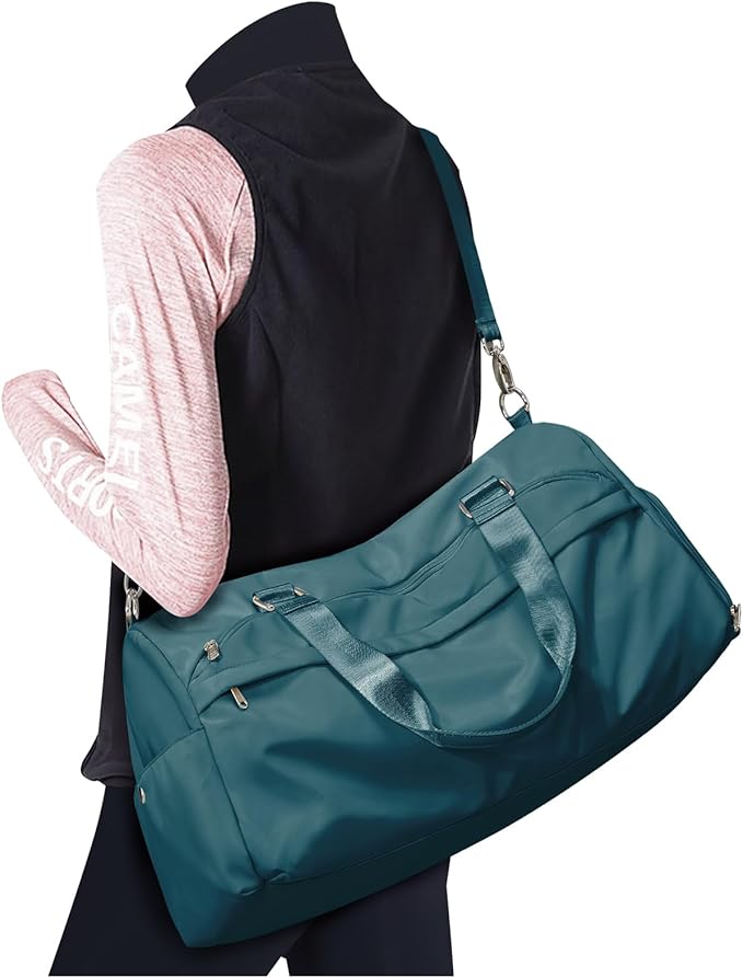 Gym Bag for Women Men, Sport Duffle Bag with Shoe Compartment, Travel Shoulder Bags, Carry on Gym Tote Bags