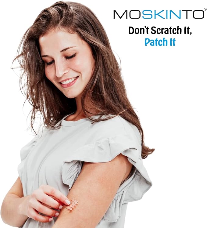 Moskinto The Original Itch Relief Patch, Mosquito Bite Patches for All Ages, Instant Relief Natural Patch for Bug Bites, Travel Pack + Family Pack, Nude & Colorful Patches, 66 Count