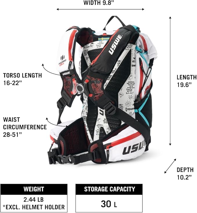 USWE Hajker, Hiking Backpack, Adventure Daypack with Waterproof Rolltop, for Men and Women