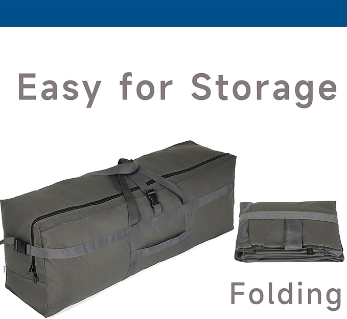 Arxus Large Duffel Bag, Waterproof Carry on Weekend Overnight Storage Bag over Luggage for Airline, Travel, Camping, Moving