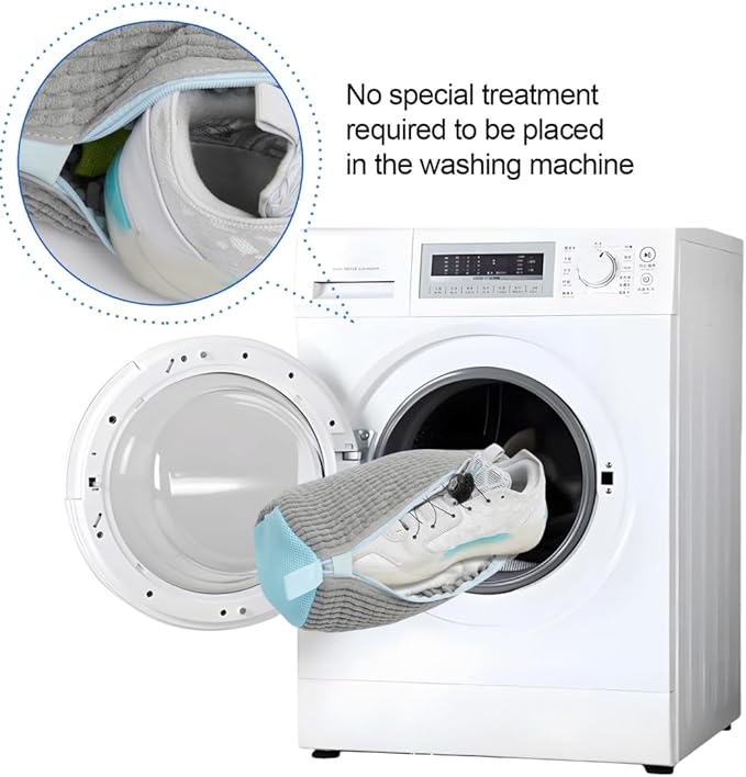 ProtecZone Shoe Washing Bag - Heavy-duty mesh laundry bag with a secure zipper, suitable for sports shoes, stain-resistant and tangle-free cleaning