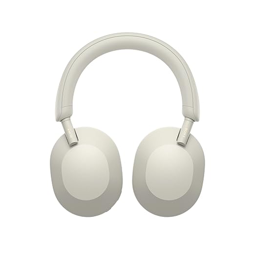 Sony WH-1000XM5 Premium Noise Canceling Headphones, Auto NC Optimizer, 30-Hour Battery, Alexa Voice Control, Silver